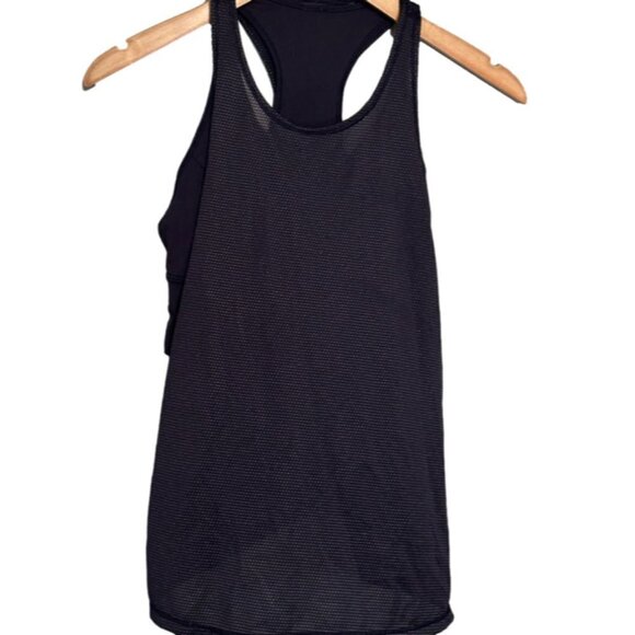 Lululemon dark navy tank top w/ built in bra - size 4 - Picture 1 of 5